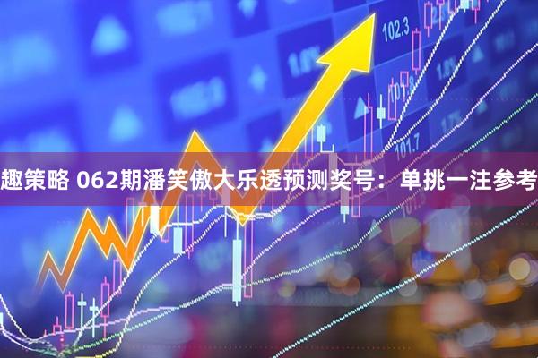 趣策略 062期潘笑傲大乐透预测奖号：单挑一注参考
